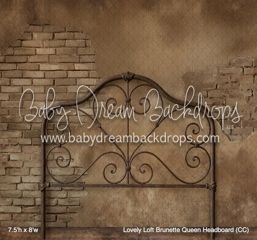 Lovely Loft Brunette Queen Headboard (CC)