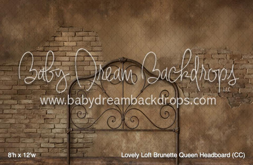 Lovely Loft Brunette Queen Headboard (CC)
