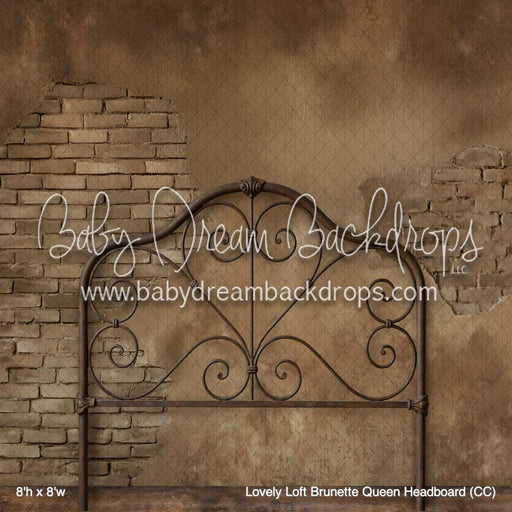Lovely Loft Brunette Queen Headboard (CC)