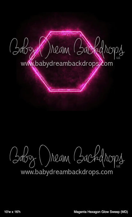 Magenta Hexagon Glow Sweep (MD)