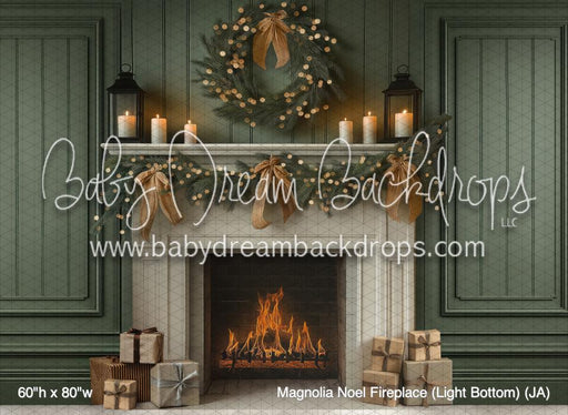 Magnolia Noel Fireplace (Light Bottom) (JA)