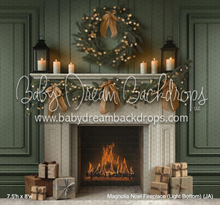 Magnolia Noel Fireplace (Light Bottom) (JA)