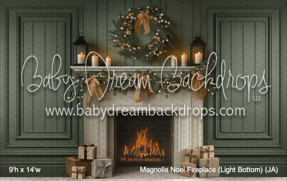 Magnolia Noel Fireplace (Light Bottom) (JA)
