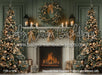 Magnolia Noel Fireplace Trees (Light Bottom) (JA)