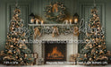Magnolia Noel Fireplace Trees (Light Bottom) (JA)