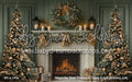 Magnolia Noel Fireplace Trees (Light Bottom) (JA)
