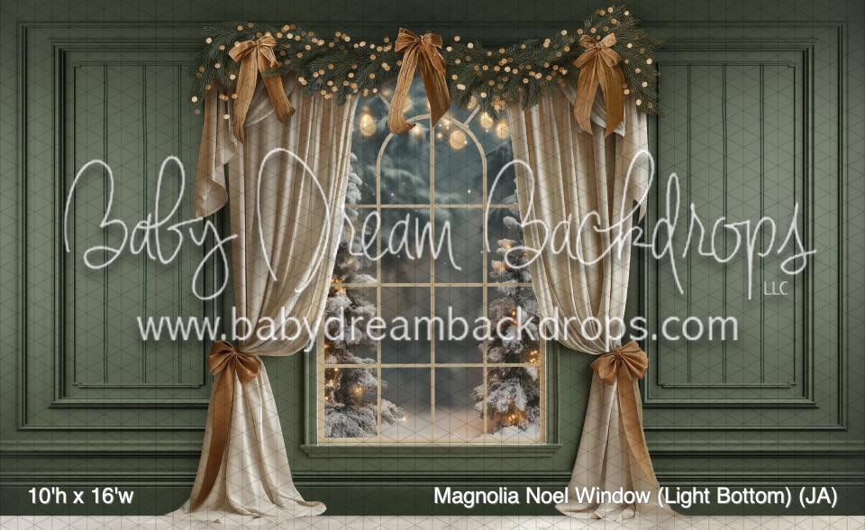 Magnolia Noel Window (Light Bottom) (JA)