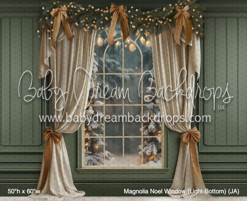 Magnolia Noel Window (Light Bottom) (JA)