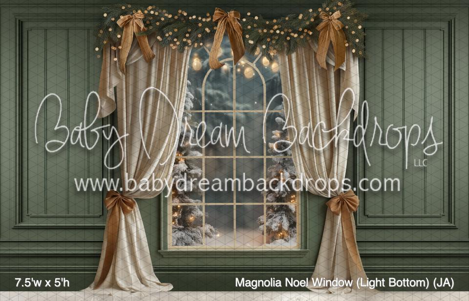 Magnolia Noel Window (Light Bottom) (JA)
