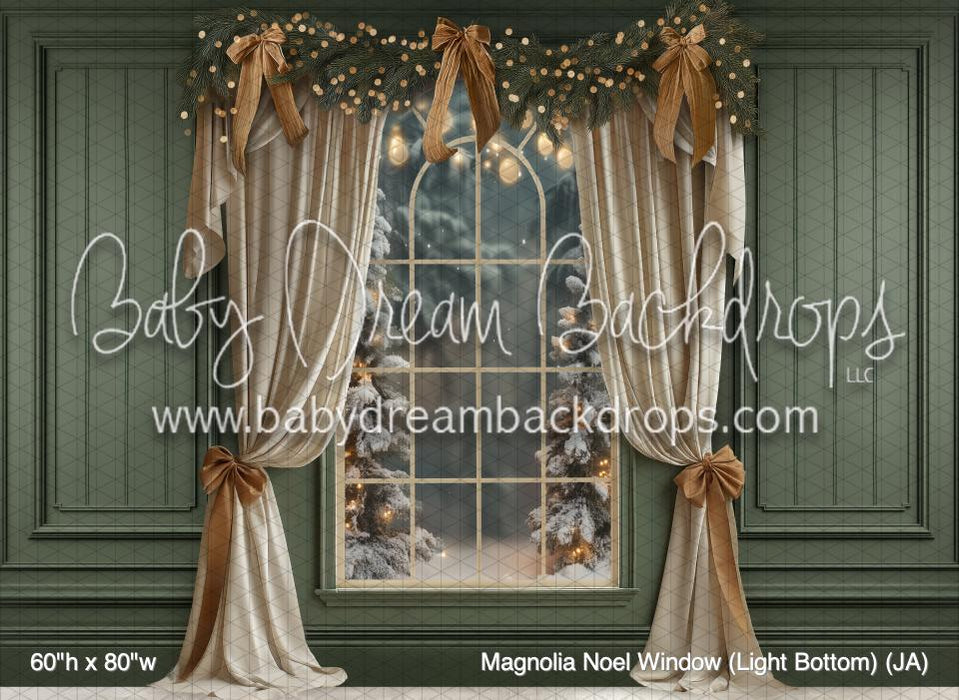 Magnolia Noel Window (Light Bottom) (JA)