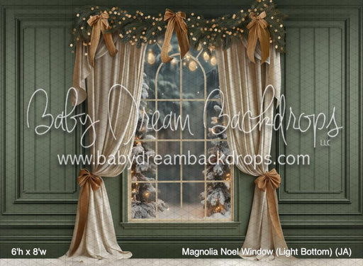 Magnolia Noel Window (Light Bottom) (JA)