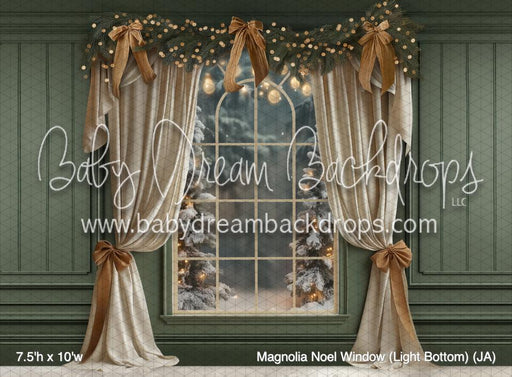 Magnolia Noel Window (Light Bottom) (JA)