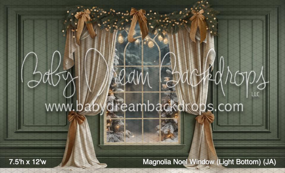 Magnolia Noel Window (Light Bottom) (JA)