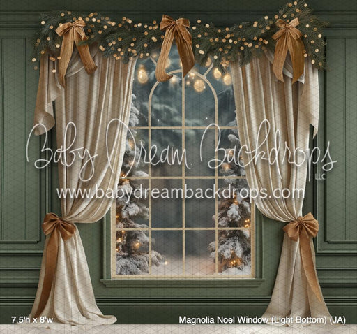 Magnolia Noel Window (Light Bottom) (JA)