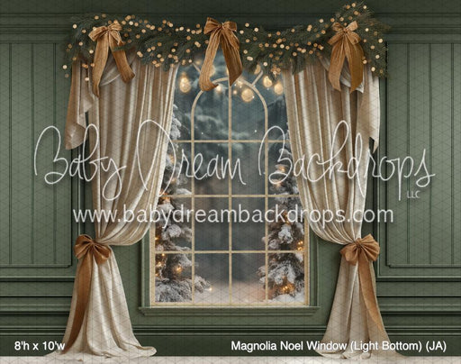 Magnolia Noel Window (Light Bottom) (JA)