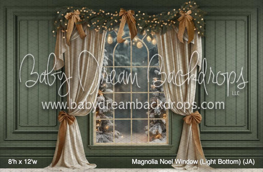 Magnolia Noel Window (Light Bottom) (JA)