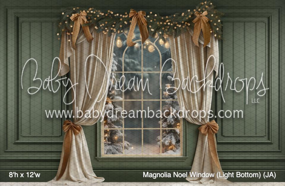 Magnolia Noel Window (Light Bottom) (JA)