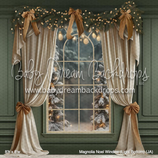 Magnolia Noel Window (Light Bottom) (JA)