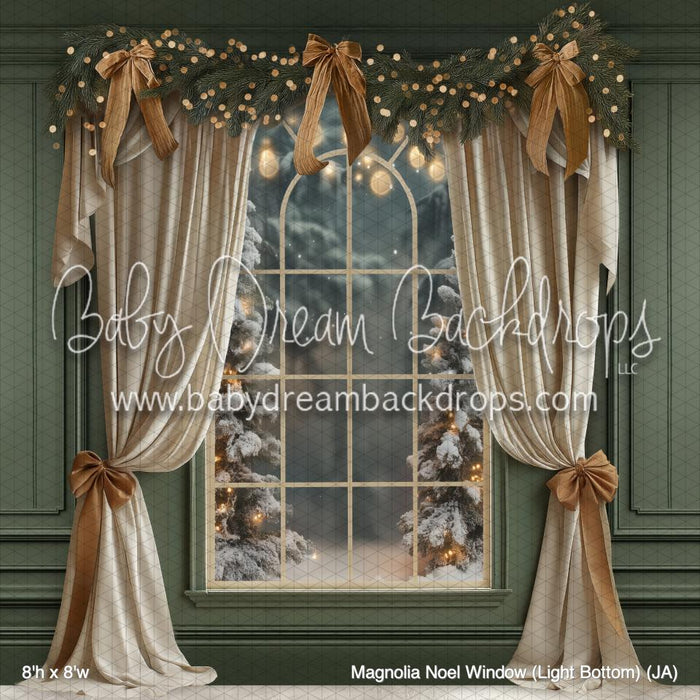 Magnolia Noel Window (Light Bottom) (JA)