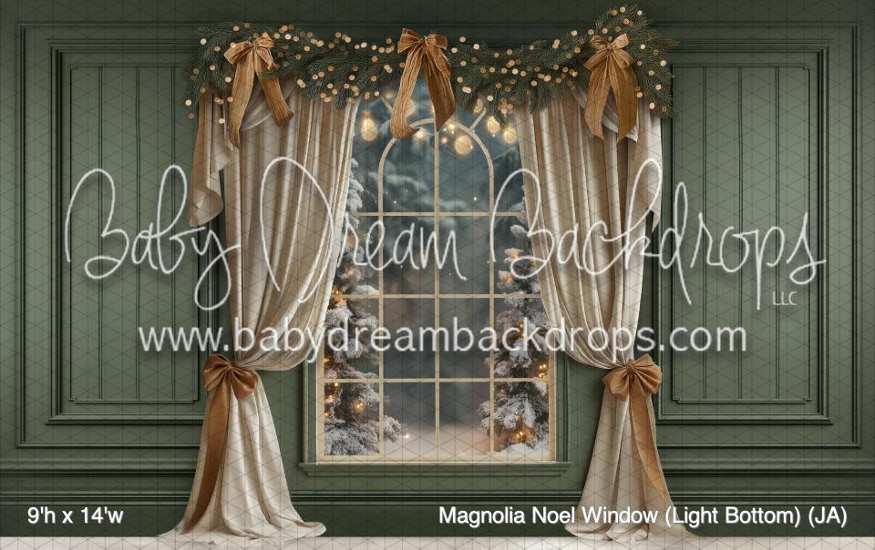 Magnolia Noel Window (Light Bottom) (JA)