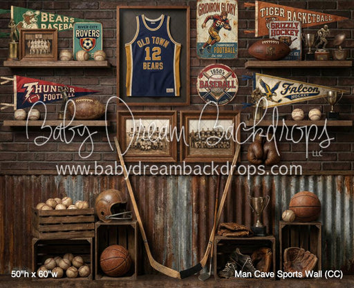 Man Cave Sports Wall (CC)