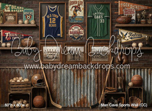 Man Cave Sports Wall (CC)