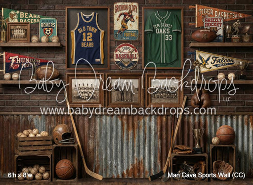 Man Cave Sports Wall (CC)