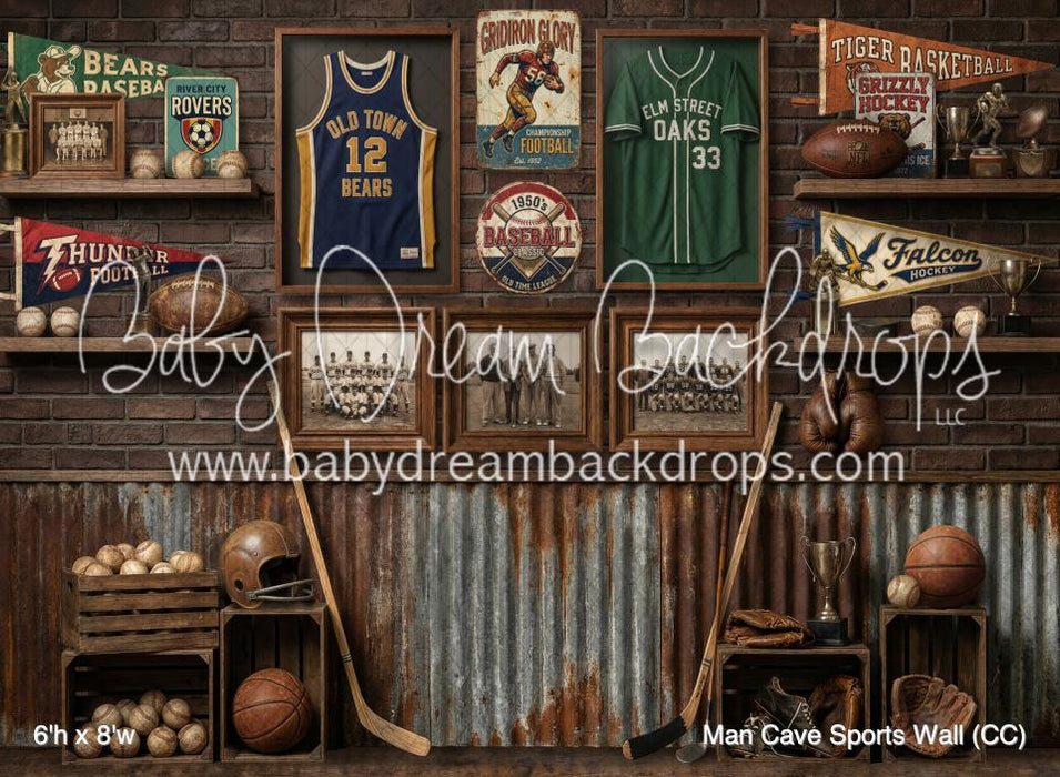 Man Cave Sports Wall (CC)