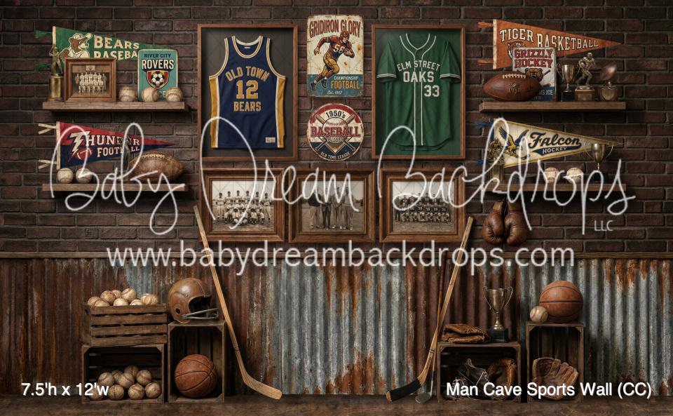 Man Cave Sports Wall (CC)