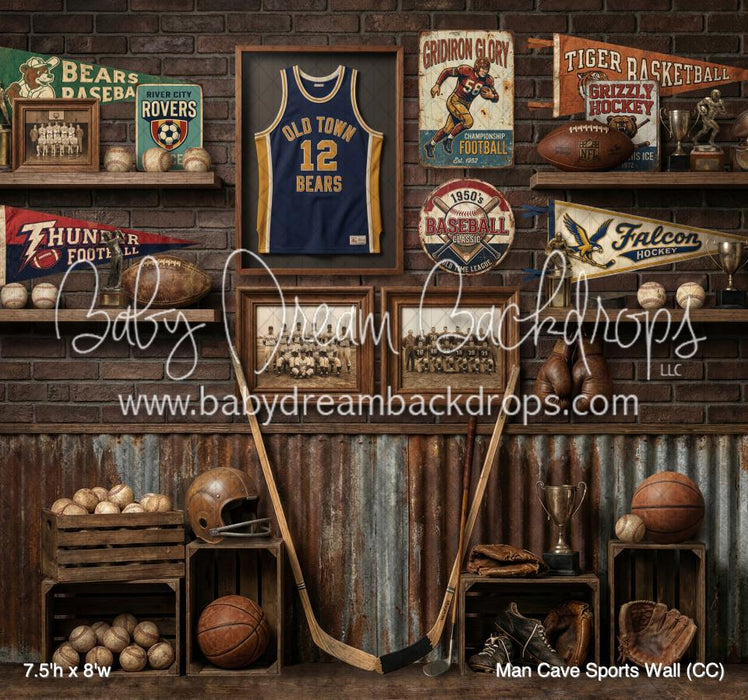 Man Cave Sports Wall (CC)
