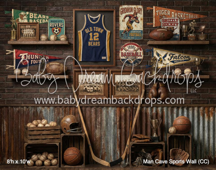 Man Cave Sports Wall (CC)