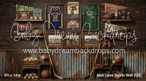 Man Cave Sports Wall (CC)