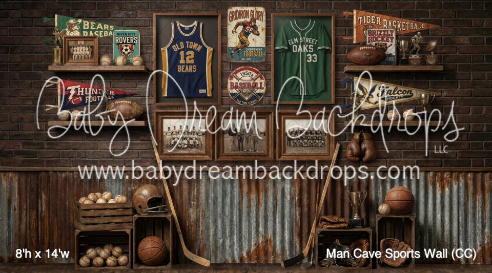 Man Cave Sports Wall (CC)