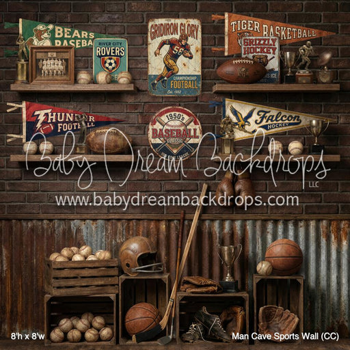 Man Cave Sports Wall (CC)