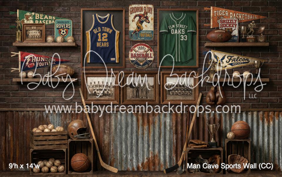 Man Cave Sports Wall (CC)
