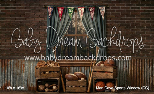 Man Cave Sports Window (CC)