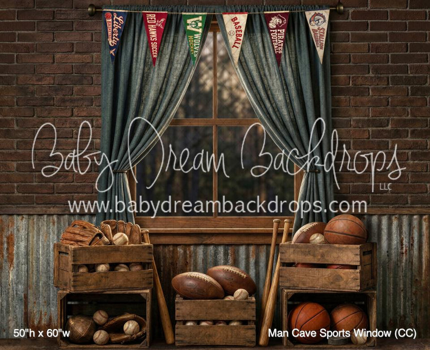 Man Cave Sports Window (CC)