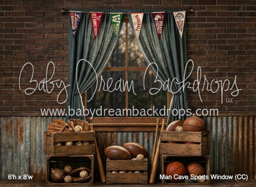 Man Cave Sports Window (CC)