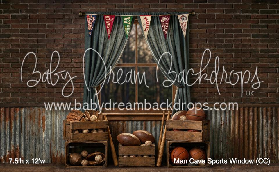 Man Cave Sports Window (CC)