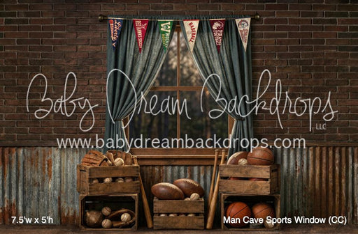 Man Cave Sports Window (CC)