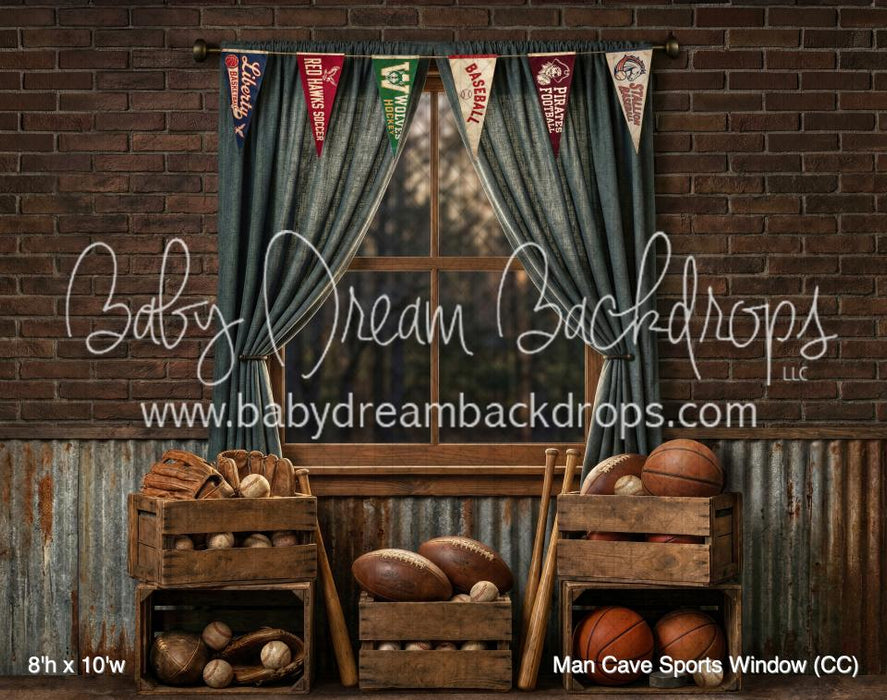 Man Cave Sports Window (CC)