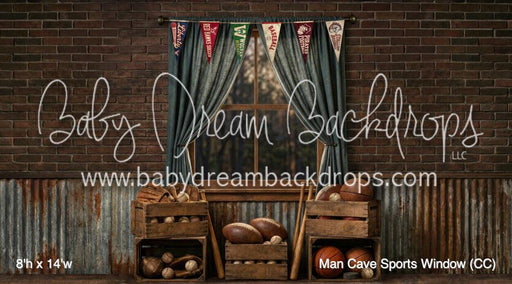 Man Cave Sports Window (CC)