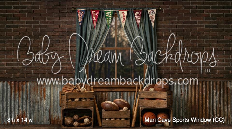 Man Cave Sports Window (CC)