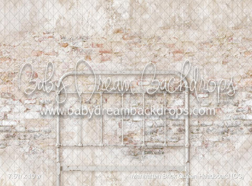 Manhatten Brick Queen Headboard (CC)