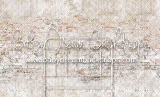 Manhatten Brick Queen Headboard (CC)