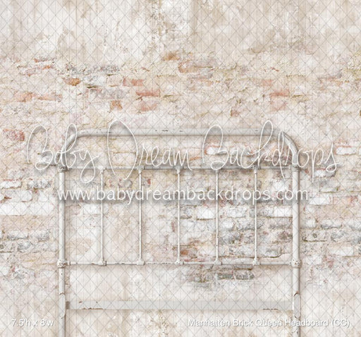 Manhatten Brick Queen Headboard (CC)