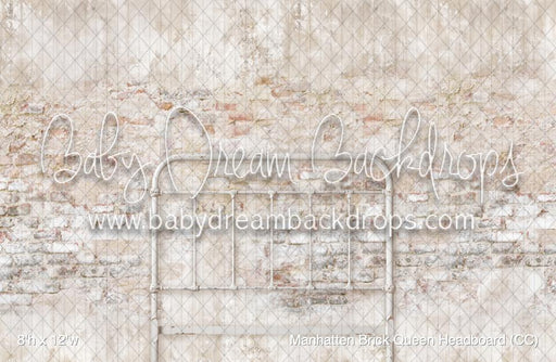 Manhatten Brick Queen Headboard (CC)