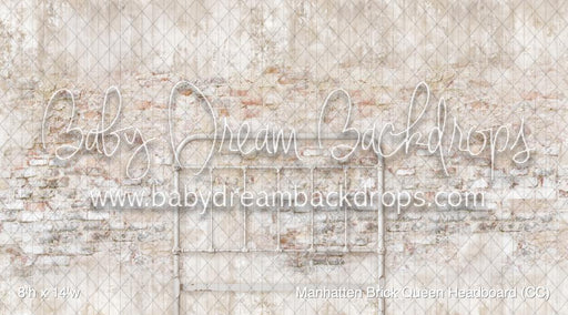 Manhatten Brick Queen Headboard (CC)