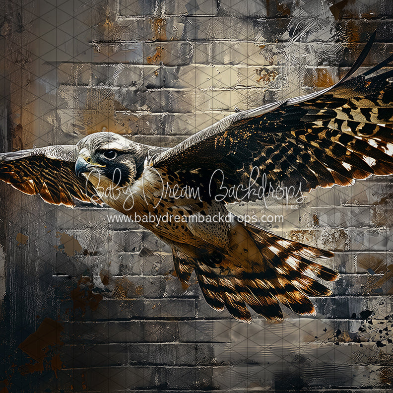 Mascot Brick Flying Falcon (JA) — Baby Dream Backdrops