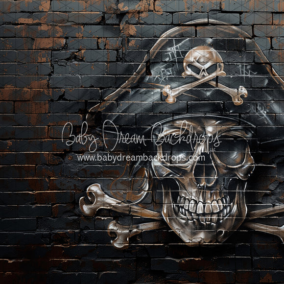 X Drop Mascot Brick Pirate Skull (JA)